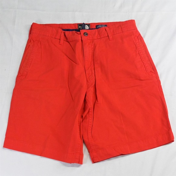 North Face 32 x 10" Red Stretch‎ Chino Shorts - Picture 1 of 5